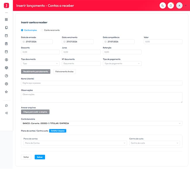 Módulo financeiro integrado ao orçamento no JobbLive - Imagem 1